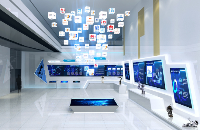 多媒体展馆设备-幻影成像，360全息互动投影，全息展示柜定制