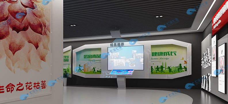 声光电禁毒教育基地数字化设备介绍和参观应用