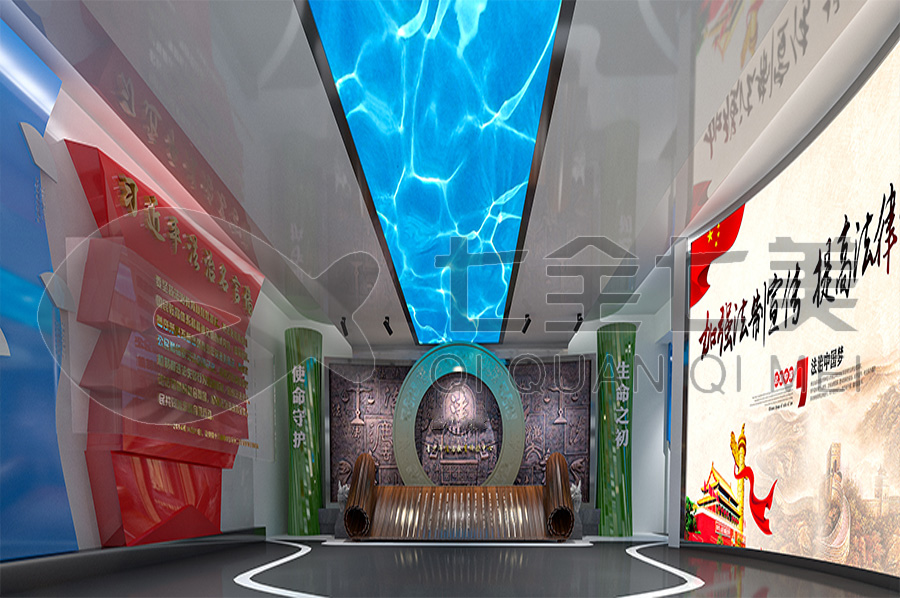多媒体法制科普教育展馆搭建方案-高科技普法文化教育展厅产品-声光电法治宣传教育馆平面设计