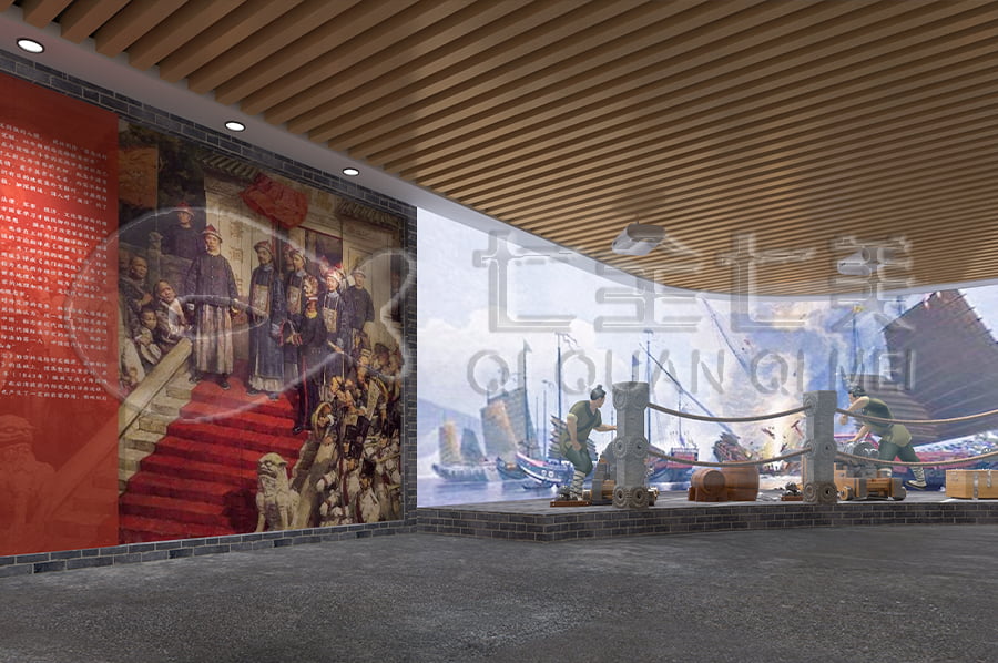 毒品预防展厅，智慧禁毒基地布置，禁毒防艾教育展厅设计布局，展厅设计公司