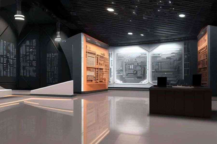 校史展馆施工,小学校史展厅效果图,学校校史展馆建设