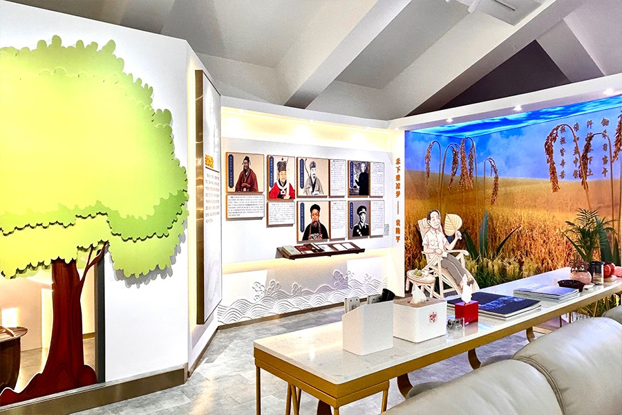 家风家训教育馆施工,清廉家风家训展示馆施工图,街道家风家训展厅施工图