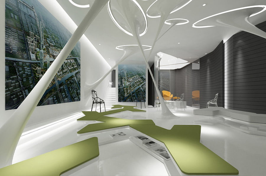 垃圾分类展馆建设,智慧环保科普展厅施工图,景区垃圾分类体验馆施工