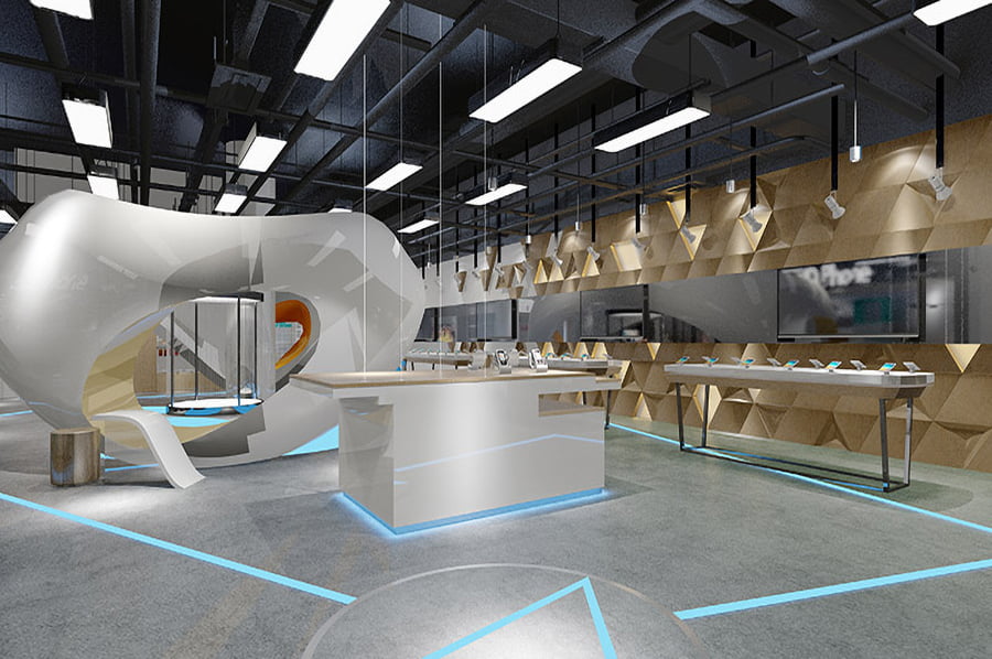 国企展厅设备,体育器材企业馆设计,家居用品企业产品展厅效果图