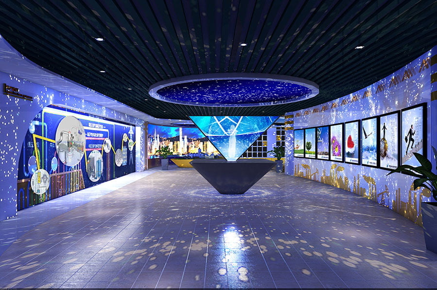 国企展馆建设,造纸设备国企文化展厅施工图,物资专材企业文化展厅方案