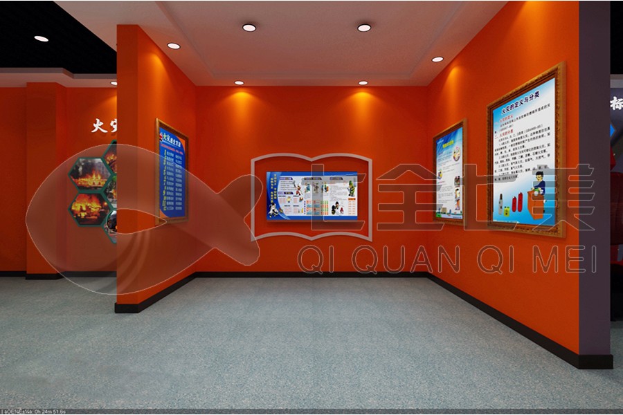 安全教育馆设计,安全食品安全教育宣传展厅策划建设,安全人防安全教育宣传馆效果图效果图