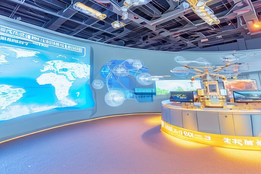 国防教育馆施工图,小学国防教育展馆施工效果图,小学国防展厅施工施工