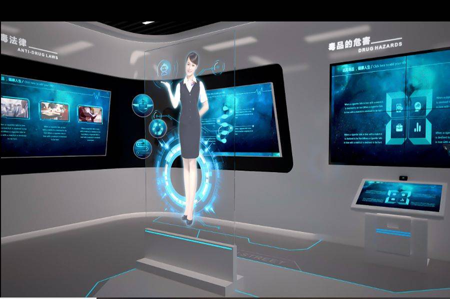 文化馆展厅效果图