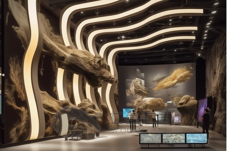 沉浸式婚俗展馆, 多媒体互动设备, 创意展示技术