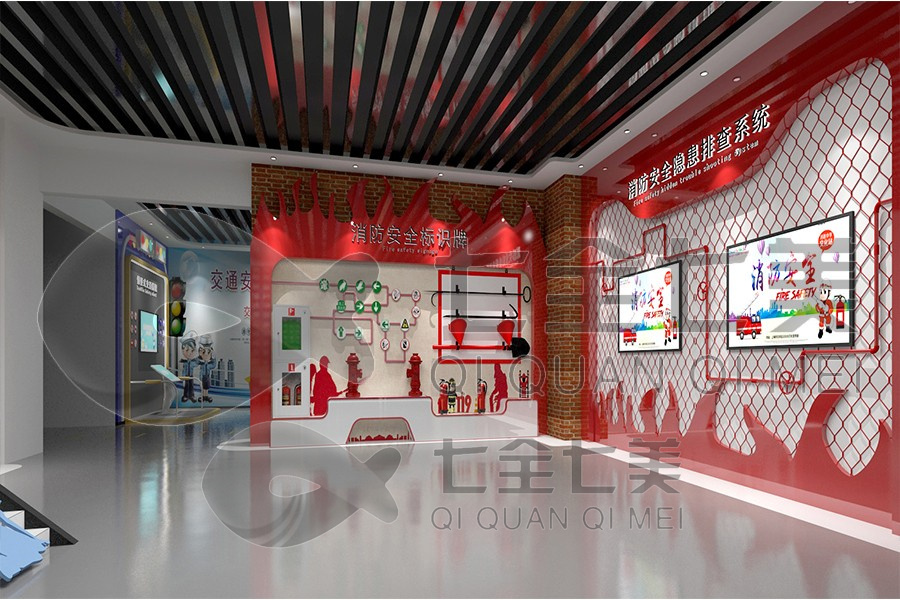 学生研学馆施工图,多媒体互动体验,高科技展厅设计