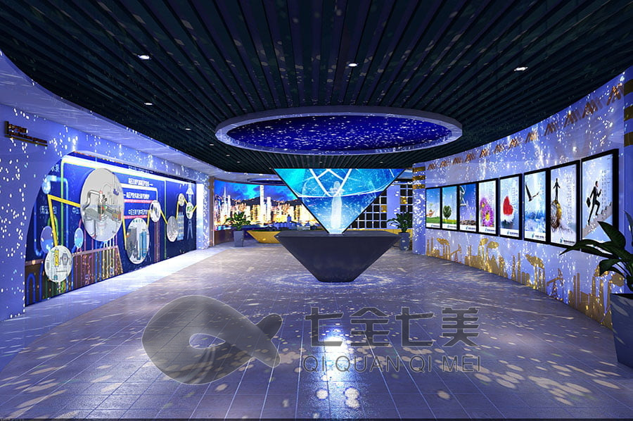 多媒体企业体验馆施工, 高科技多媒体设备, 创新展示空间设计