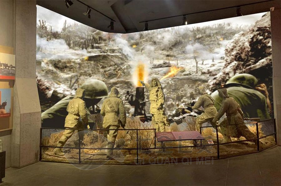 多媒体历史馆施工图,互动展览空间设计,高科技多媒体设备