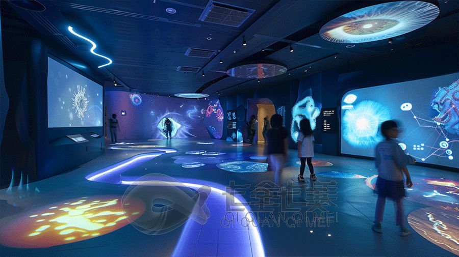 数字化老年健康教育基地设计, 高科技多媒体展示, 老年人健康生活体验