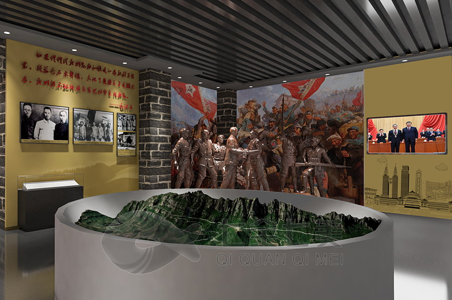 沉浸式红色党风传承馆设计, 多媒体展示设备, 创新互动展览