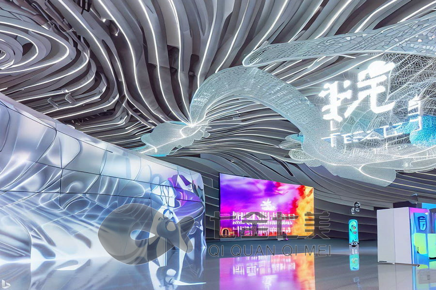 企业产品展馆设计, 多媒体展览馆施工方案, 智能化展示设备选型