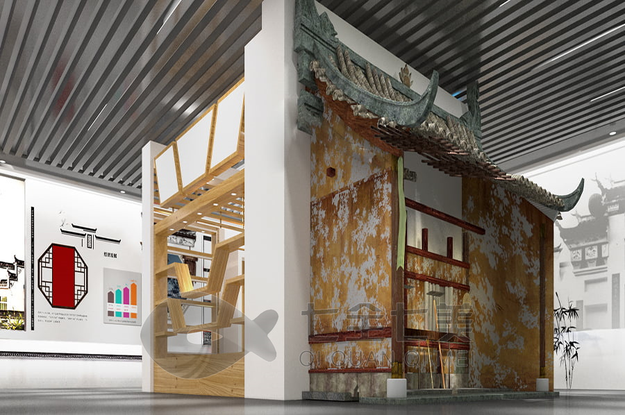 多媒体红色展馆施工图,互动党建展厅设计,高科技党建馆建设方案