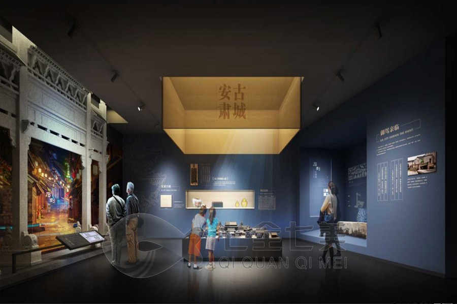 VR历史展厅施工图,多媒体互动数字化智慧创新,高科技AI智能新时代现代推进深入设计建设施工设备设计公司建设公司