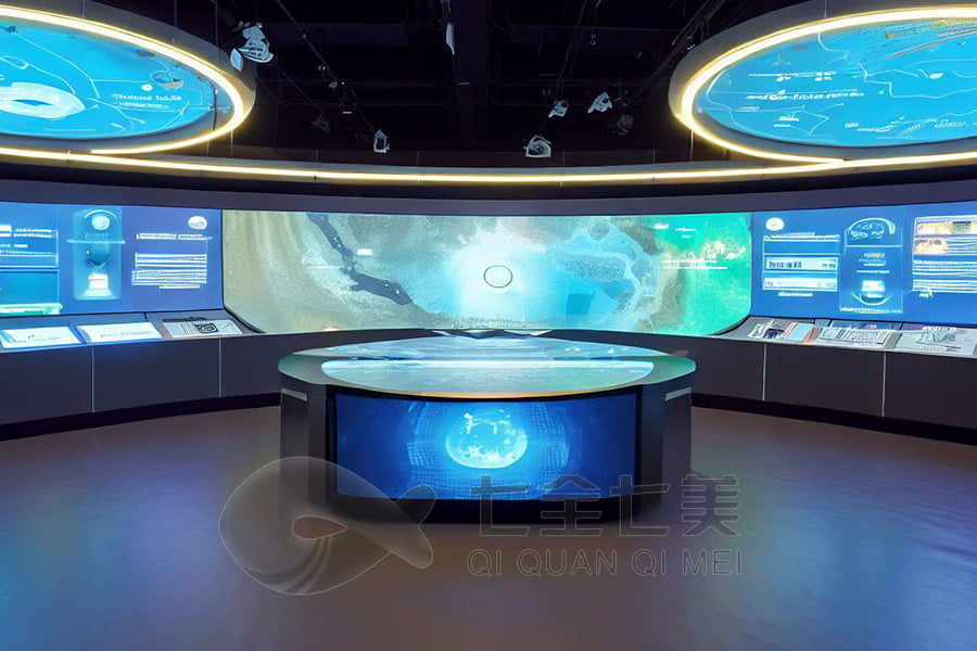 多媒体展览馆设计,数字化互动展示,高科技展厅策划