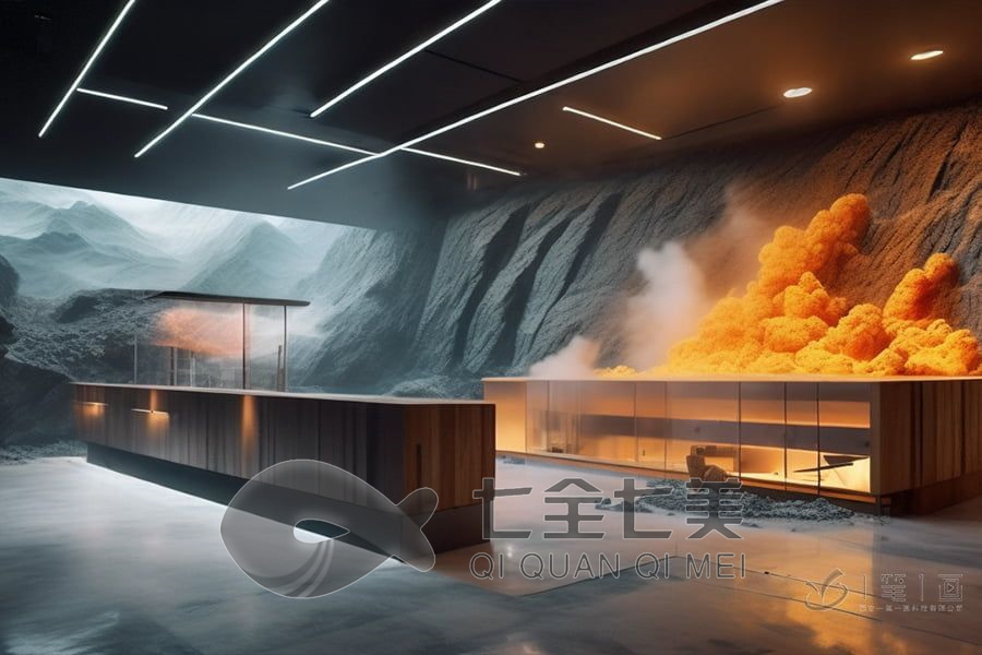 声光电武器展馆施工图,多媒体展览馆设计,互动展示设备