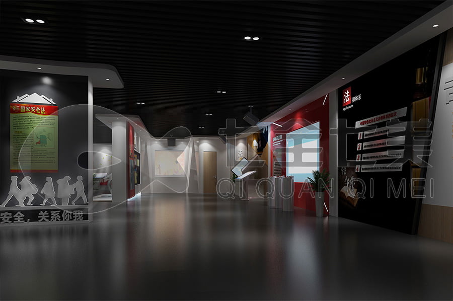 青少年法治教育展馆，法治文化教育基地设备，法院法治示范基地设计平面图