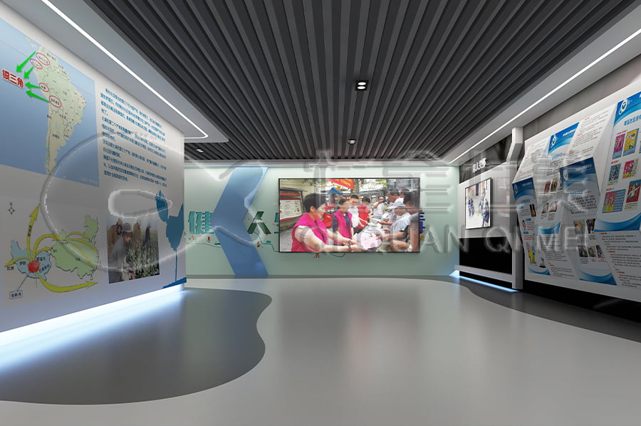 禁毒展厅建设，智慧禁毒防艾馆装修设计，禁毒展馆设计平面图，毒品预防教育，VR体验设备，多媒体互动