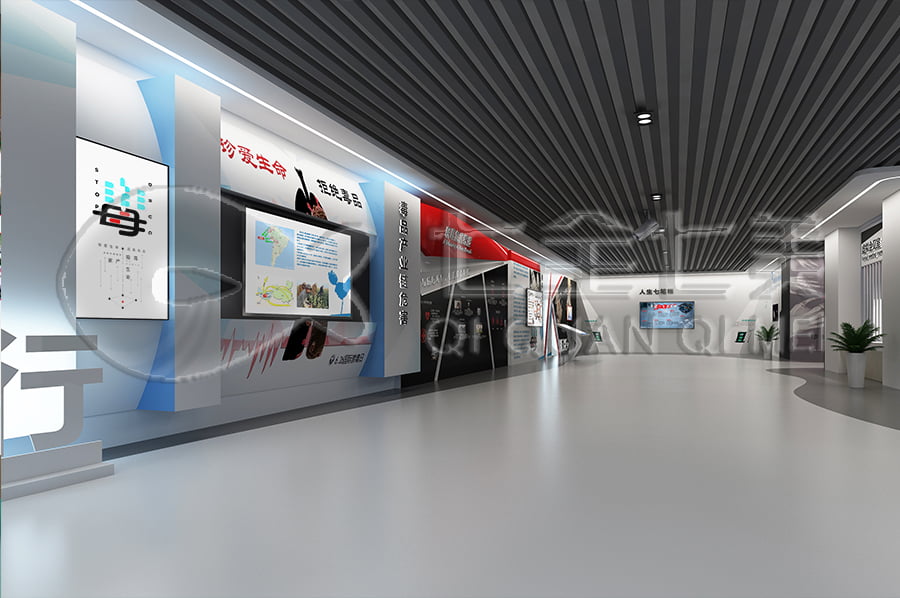 禁毒展馆设计方案, 智慧禁毒防艾馆装修设计, 禁毒防艾教育展厅装修设计