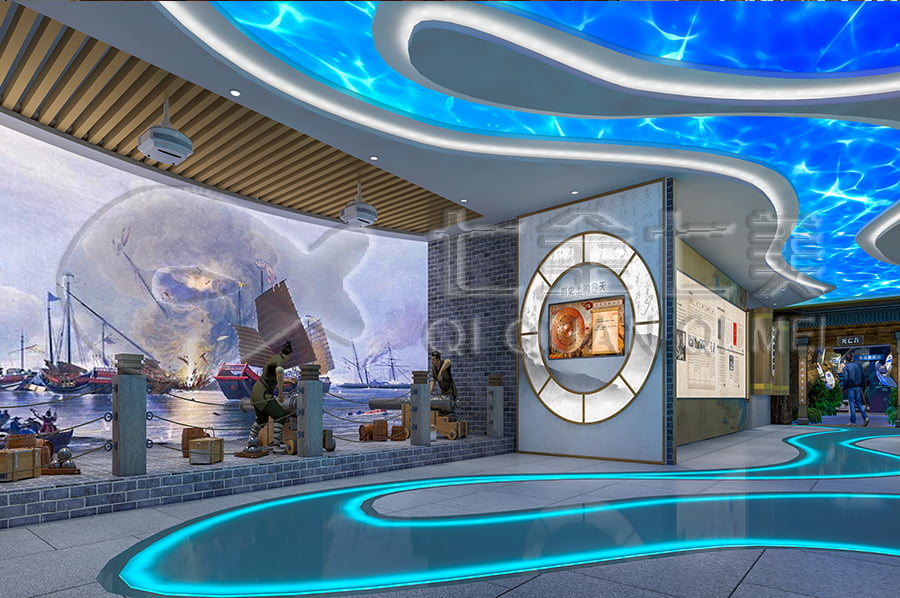 禁毒展厅建设，智慧禁毒防艾馆，装修设计公司，禁毒展馆设计平面图