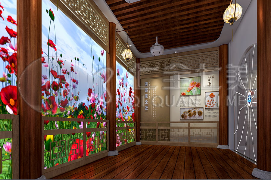 禁毒展厅建设，智慧禁毒防艾馆装修设计公司，禁毒展馆设计平面图