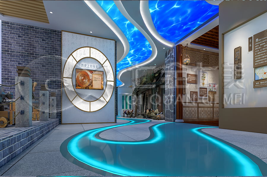 禁毒展厅建设，智慧禁毒防艾馆装修设计，禁毒展馆设计平面图