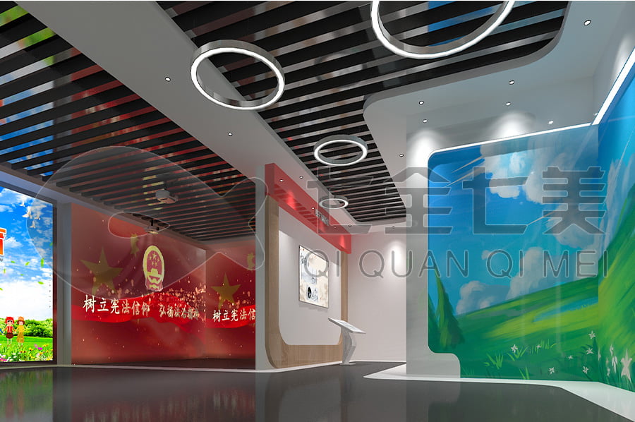 普法馆，普法宣传展厅解决方案公司，法院法制教育展馆设计图片，展厅建设，多媒体设备