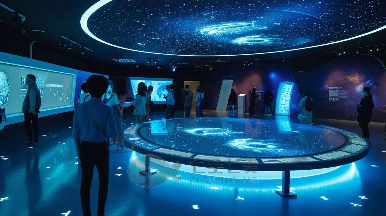 国防教育基地设计，互动多媒体展示，现代化教育