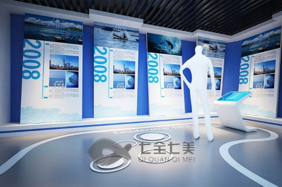 公司展厅设计效果图，企业展厅