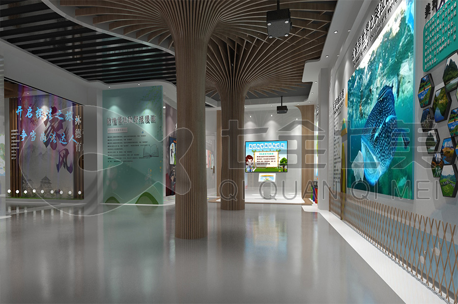 高科技法制科普教育展厅设计图片