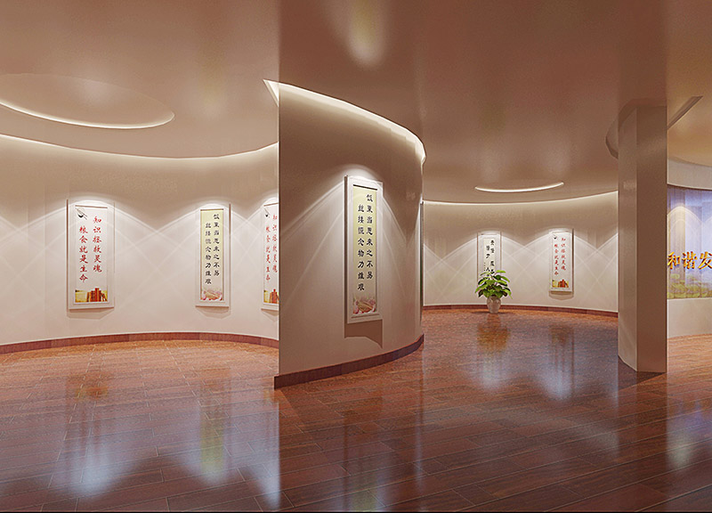 数字企业展馆的展示优势，设计效果图